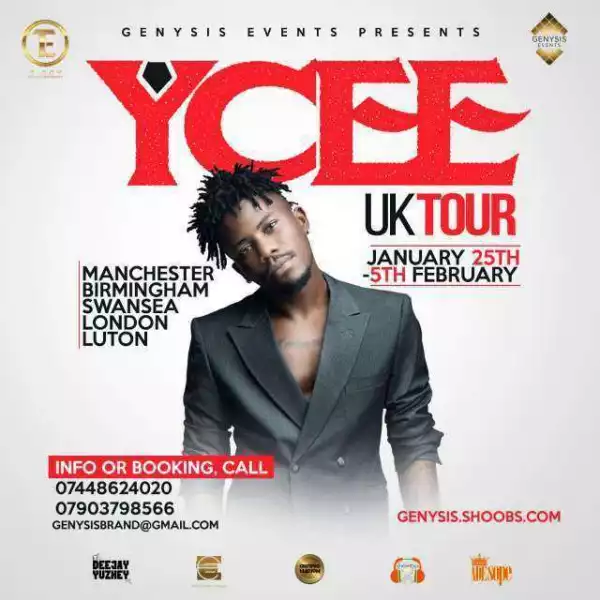 YCee Ready To Go On UK #Tour